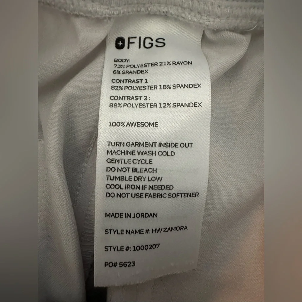 FIGS Women’s Jogger Style Scrub Pant - WHITE - Picture 3 of 5